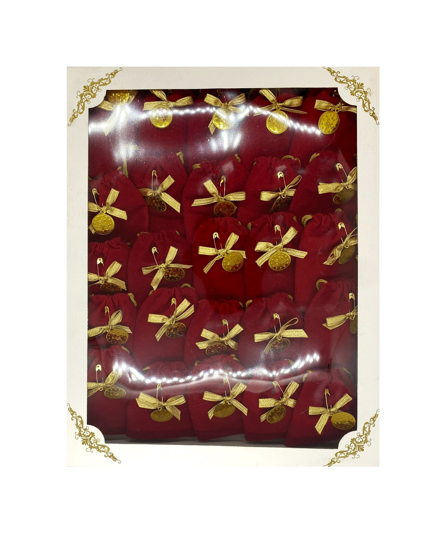 50 Adet Dağıtmalık Kadife Kesede Kına