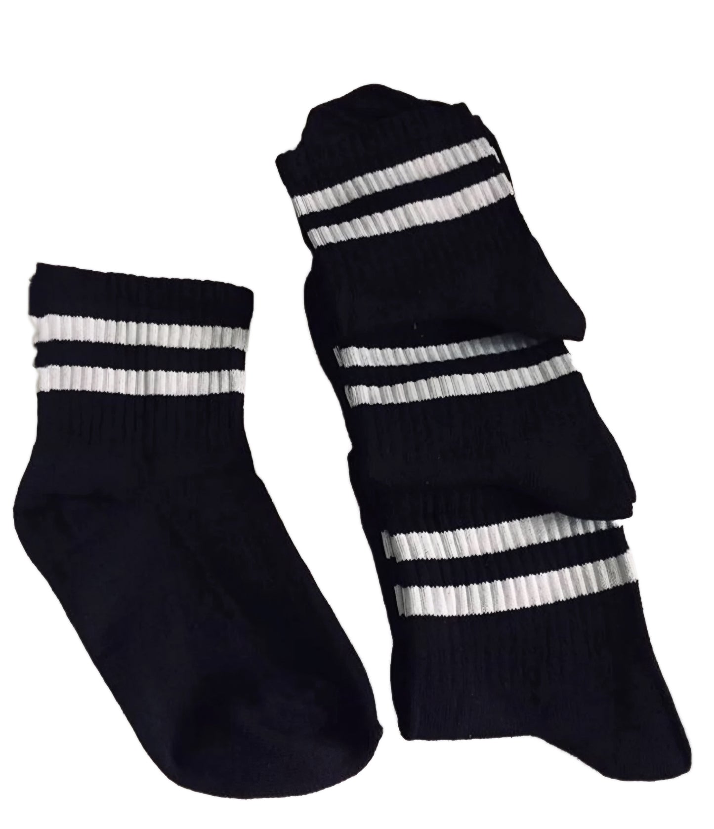 4 Çift Siyah Tenis Çorap