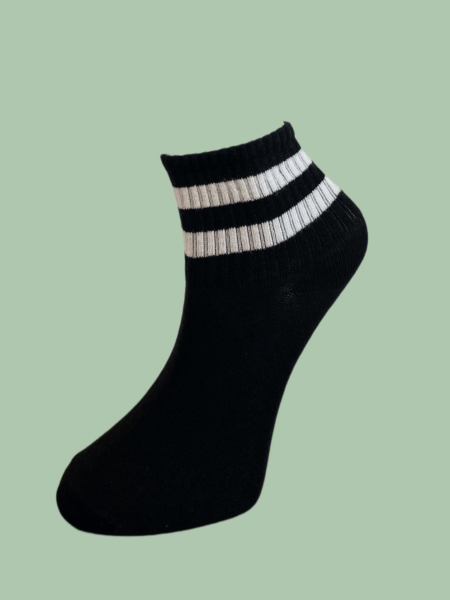 4 Çift Siyah Tenis Çorap